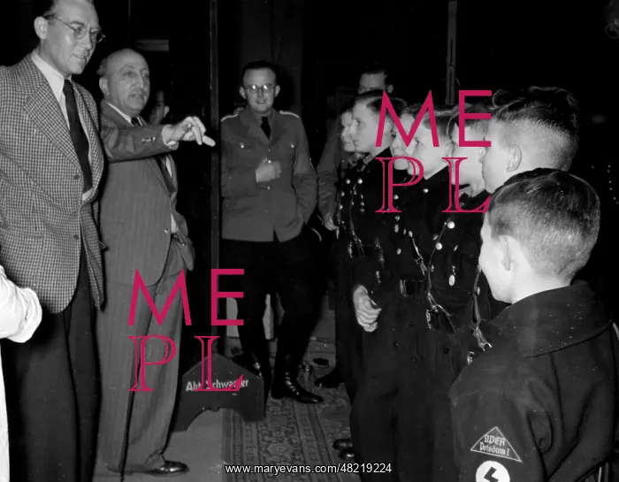 : Director Karl Ritter seeks extras for the Cadets, 1939 : Director Karl Ritter seeks extras for the Cadets, 1939