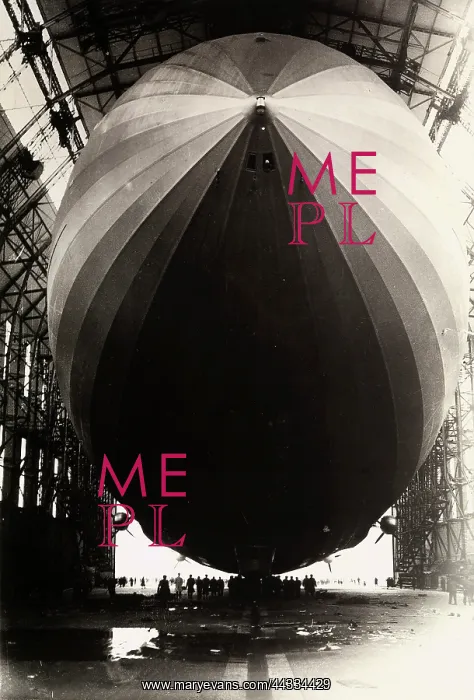 : The dirigible Zeppelin L.Z.129 seen : The dirigible Zeppelin L.Z.129 seen