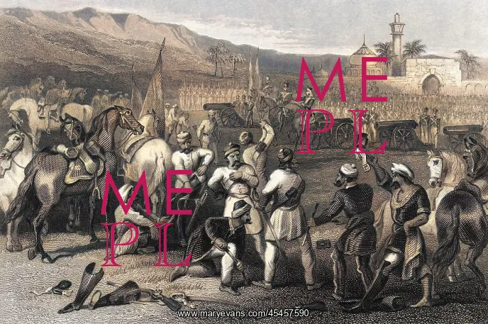  : DISARMING SEPOYS / 1857