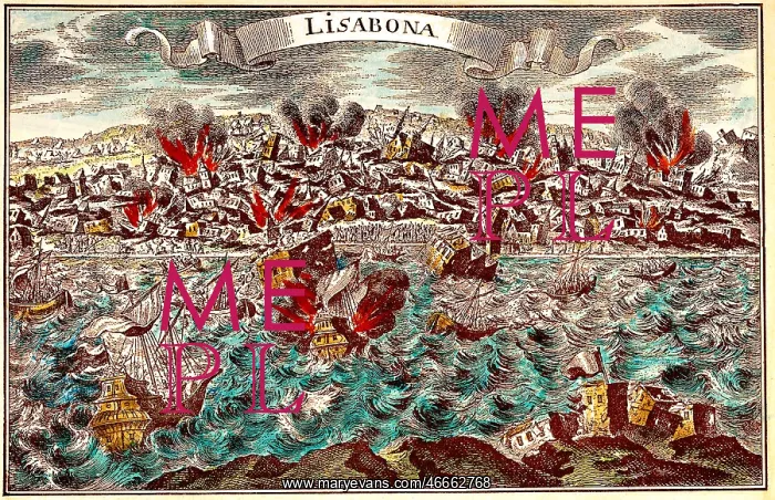 : disasters, earthquakes, Lisbon, 1.11.1755, coloured : disasters, earthquakes, Lisbon, 1.11.1755, coloured