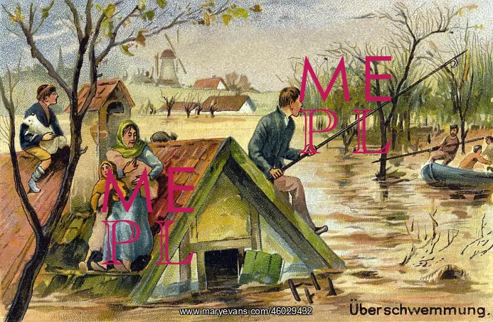 : disasters, floods, flood, collection card, lithograph : disasters, floods, flood, collection card, lithograph