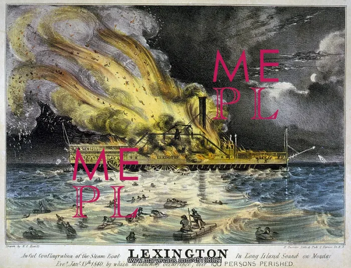 : Disastrous fire on steam boat Lexington ? : Disastrous fire on steam boat Lexington ?