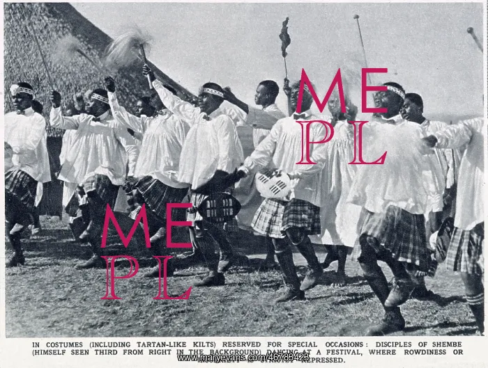 : Disciples of Isaiah Shembe dancing : Disciples of Isaiah Shembe dancing