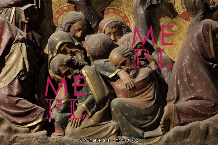 : Disciples sleeping, choir screen, Cathedrale Notre-Dame : Disciples sleeping, choir screen, Cathedrale Notre-Dame