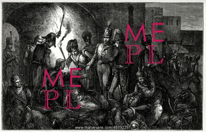 : Discovery of the body of Tipu Sultan, Seringapatam, 1799 : Discovery of the body of Tipu Sultan, Seringapatam, 1799
