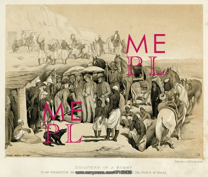 : Discovery of a mummy during an excavation 1862 : Discovery of a mummy during an excavation 1862