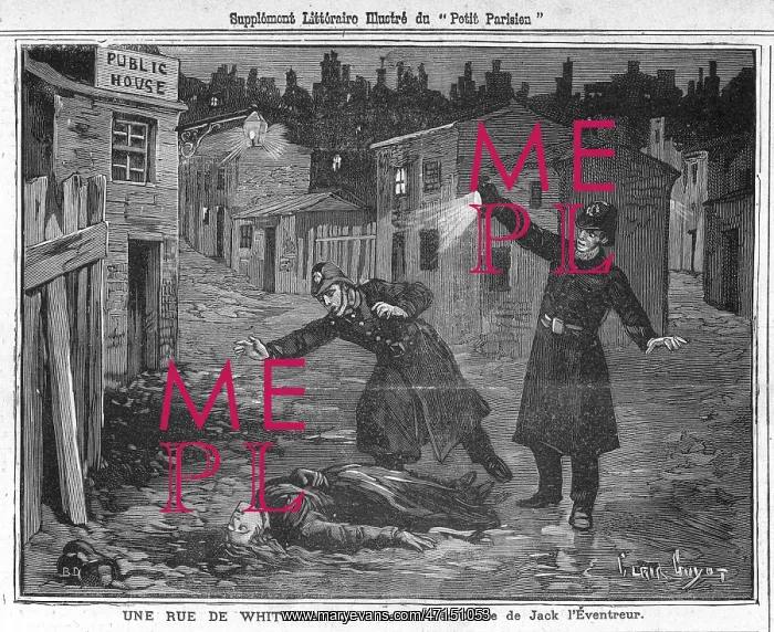: Discovery of a victim of Jack the Ripper - Whitechapel : Discovery of a victim of Jack the Ripper - Whitechapel