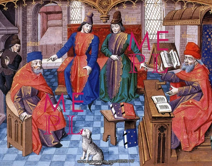 : Discussion of Latin philosophers. From right to left: Cato t : Discussion of Latin philosophers. From right to left: Cato t