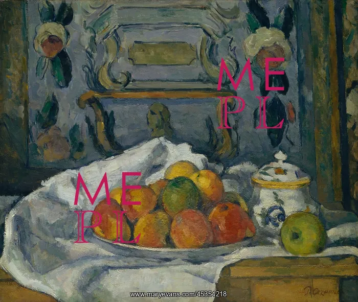 : Dish of Apples, by Paul Cezanne : Dish of Apples, by Paul Cezanne