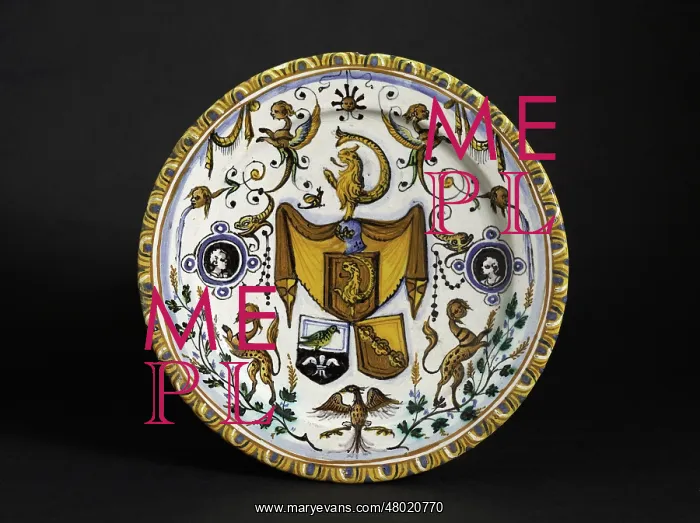 : Dish bearing the arms of Hans III Imhoff : Dish bearing the arms of Hans III Imhoff