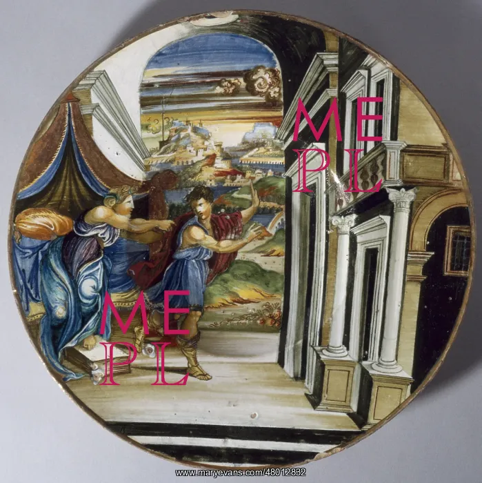 : Dish: Joseph and Potiphar's wife : Dish: Joseph and Potiphar's wife