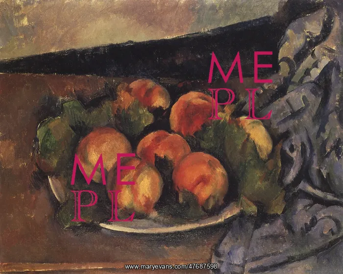 : Dish of Peaches, by Paul Cezanne : Dish of Peaches, by Paul Cezanne