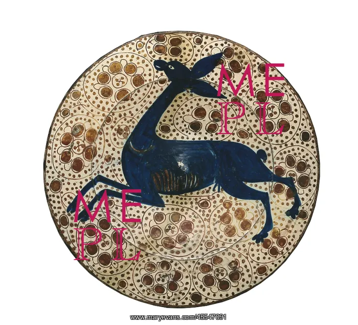 : Dish with representation of a deer. 1425. Traditional : Dish with representation of a deer. 1425. Traditional