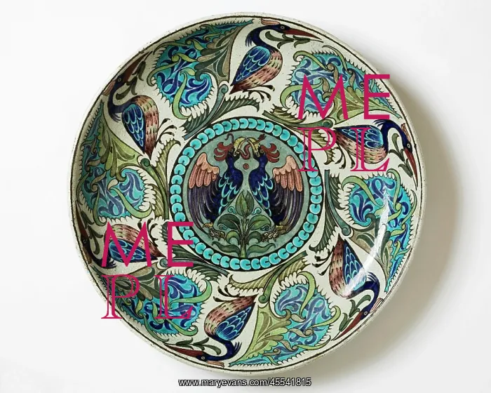 : Dish by William De Morgan and Charles Passenger : Dish by William De Morgan and Charles Passenger