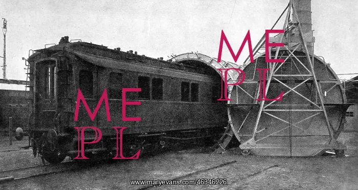 : Disinfecting a railway carriage : Disinfecting a railway carriage