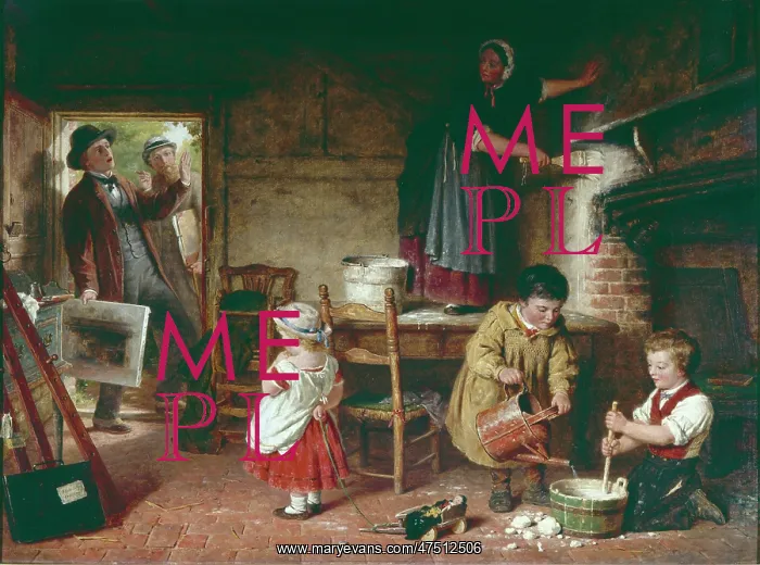 : The Dismayed Artist ' two men at doorway : The Dismayed Artist ' two men at doorway