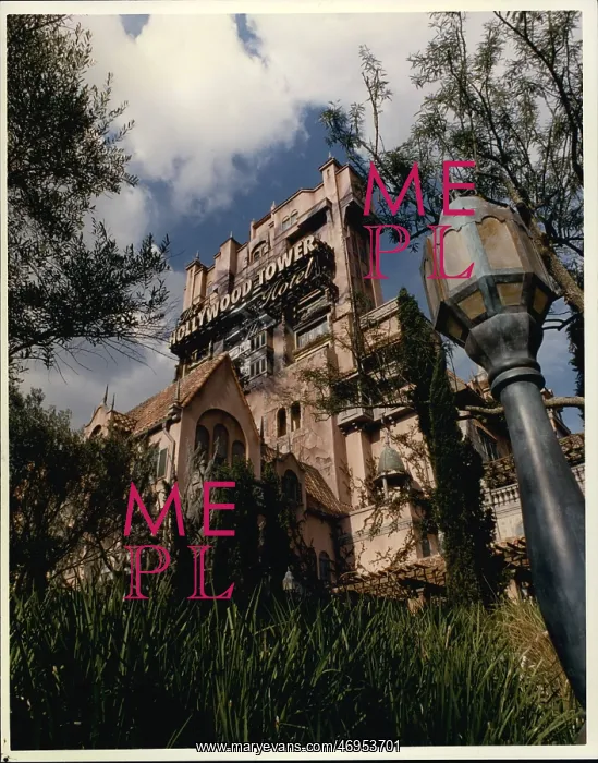  : Disney. Spooky Addition - The Twilight Zone Tower of Terror looms eerily