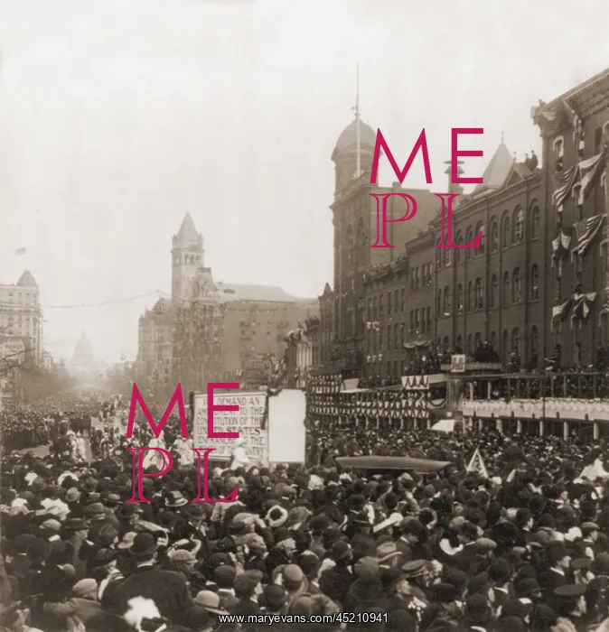 : Disorderly crowd at the Suffragette parade ? : Disorderly crowd at the Suffragette parade ?