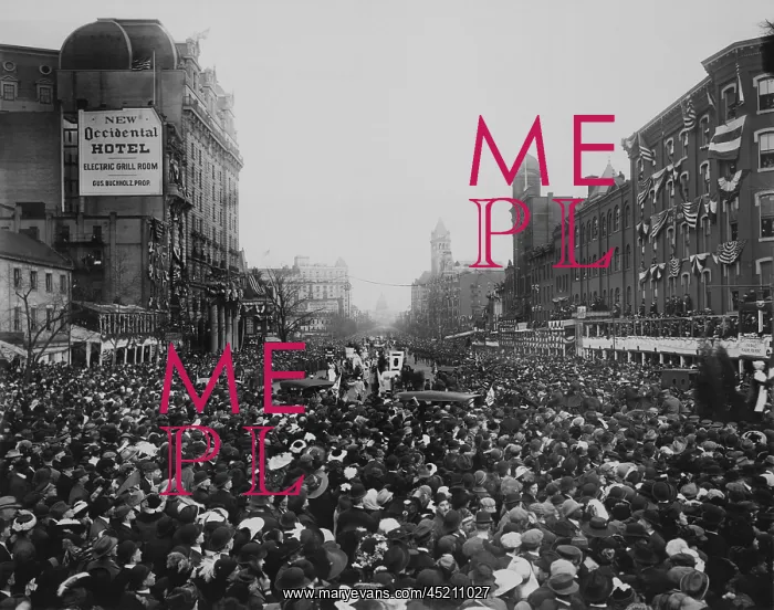 : Disorderly crowd at the Suffragette parade ? : Disorderly crowd at the Suffragette parade ?