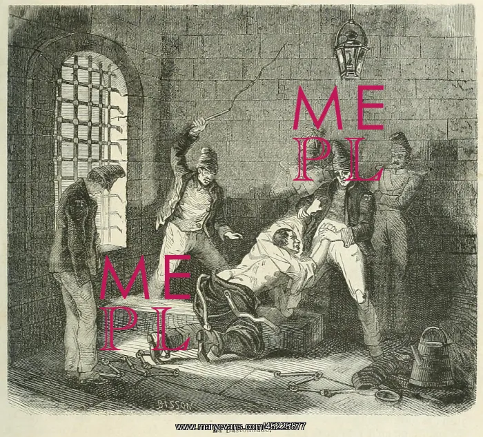 : Disorderly prisoner is punished with a whipping ? : Disorderly prisoner is punished with a whipping ?