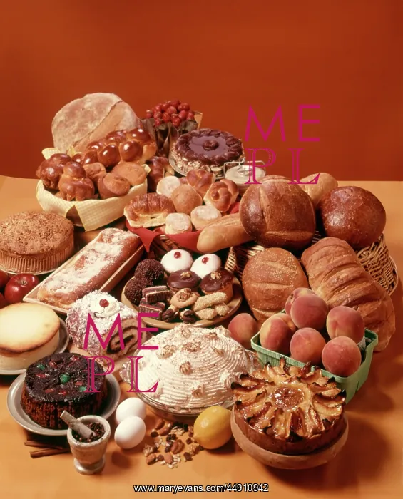 : Display Arrangement Pastry and Bread Items Ingredients Bre : Display Arrangement Pastry and Bread Items Ingredients Bre