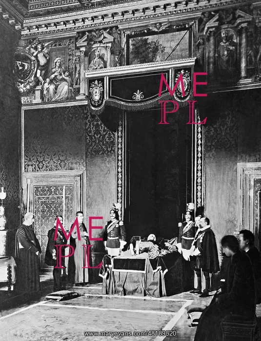 : Display of Pope Leo XIII's body, 1903 : Display of Pope Leo XIII's body, 1903