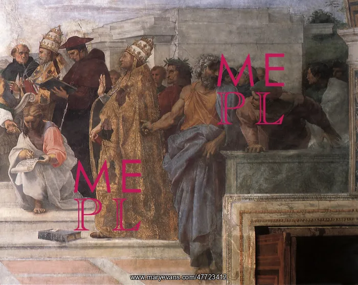  : Disputa, Lower Right, by Raphael