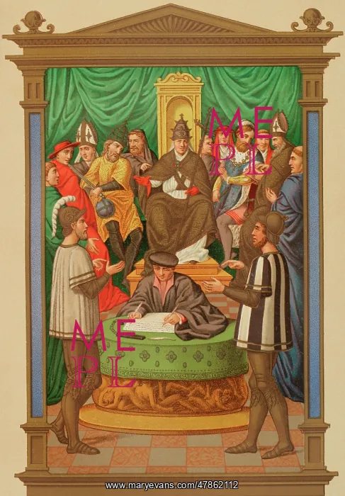 : Dispute between two knights about the Immaculate : Dispute between two knights about the Immaculate