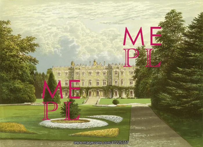  : DISRAELI. BENJAMIN DISRAELI English MP's home at Hughenden, Buckinghamshire