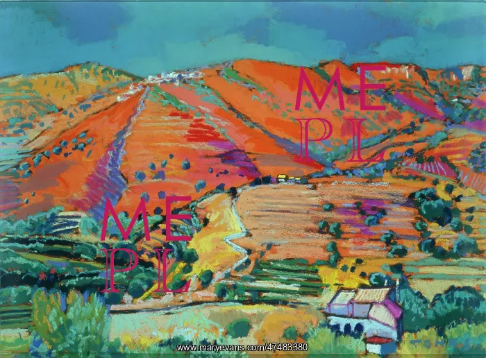 : Distant Hill Village, Andalucia : Distant Hill Village, Andalucia