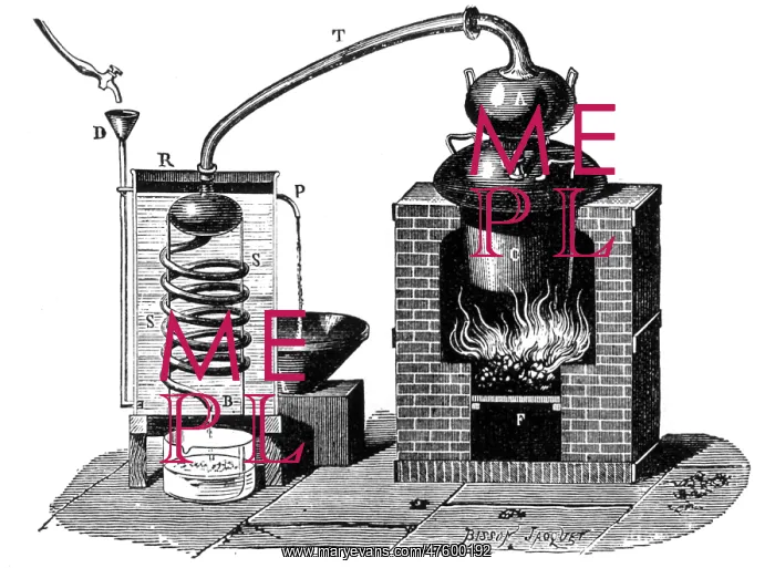 : Distillation By Means of A Metallic Still, 1892 : Distillation By Means of A Metallic Still, 1892