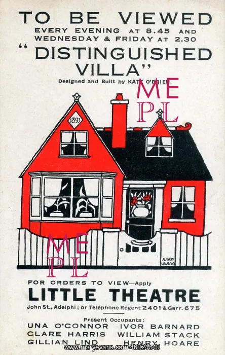 : Distinguished Villa, by Kate O'Brien, Little Theatre, London : Distinguished Villa, by Kate O'Brien, Little Theatre, London