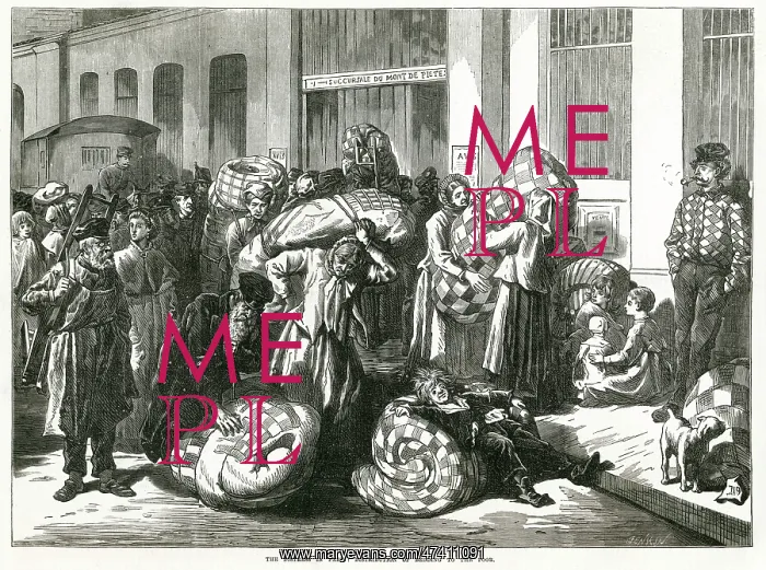 : DISTRESS IN PARIS 1874 : DISTRESS IN PARIS 1874