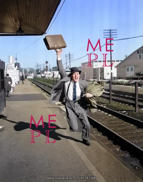 : Distressed Man Late Businessman with Briefcase : Distressed Man Late Businessman with Briefcase