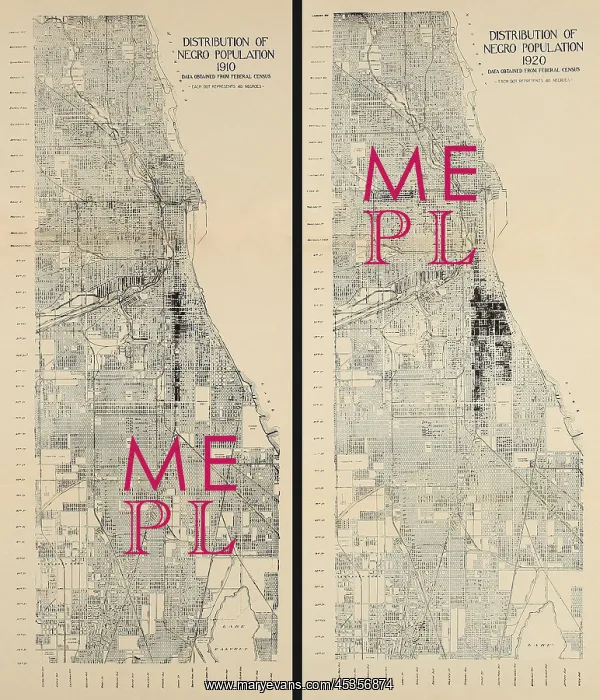 : Distribution of African American population in Chicago : Distribution of African American population in Chicago