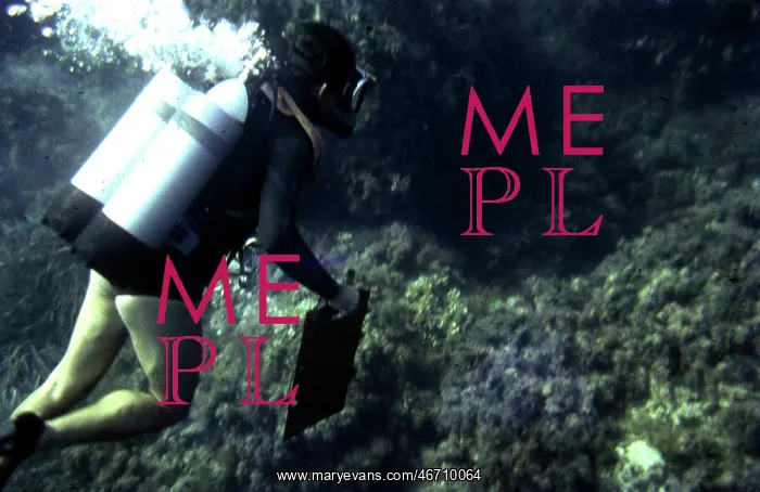 : Diver on the seabed off the coast of Malta : Diver on the seabed off the coast of Malta