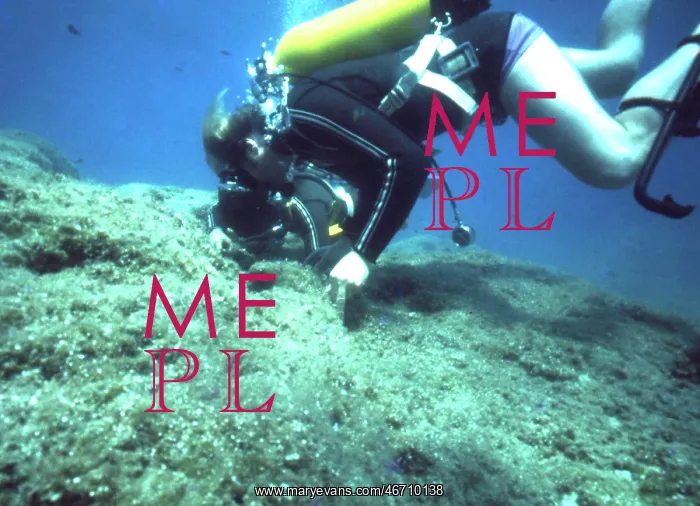  : Diver on the seabed off the coast of Malta