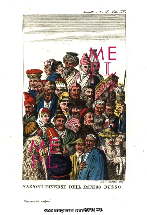 : Diverse nations of the Russian Empire, circa 1800 : Diverse nations of the Russian Empire, circa 1800