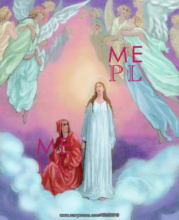 : Divine Comedy. Paradise. XXI Canto. Dante ascends with Beatr : Divine Comedy. Paradise. XXI Canto. Dante ascends with Beatr