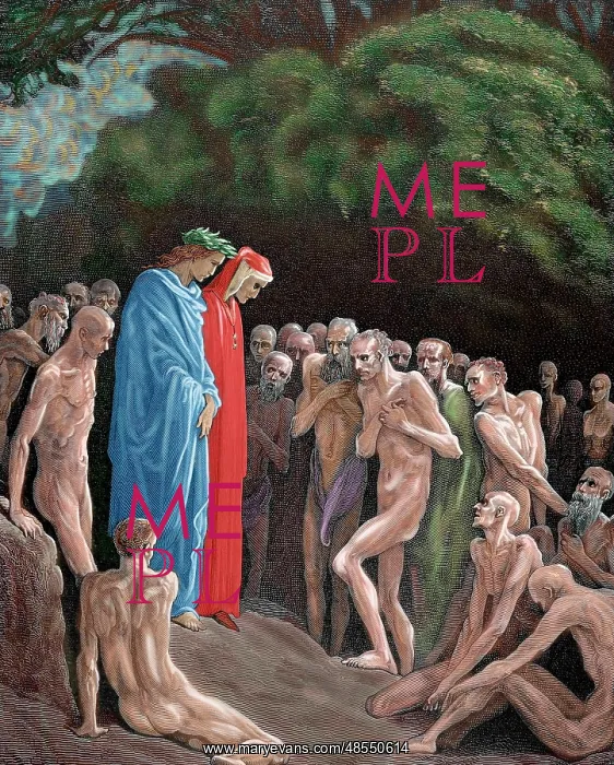 : Divine Comedy. Purgatory. The gluttons. XXIV Canto. By Dore : Divine Comedy. Purgatory. The gluttons. XXIV Canto. By Dore