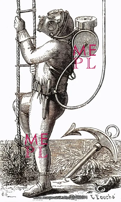: Diving Suit circa 1875 : Diving Suit circa 1875
