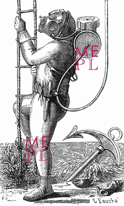 : Diving Suit circa 1875 : Diving Suit circa 1875
