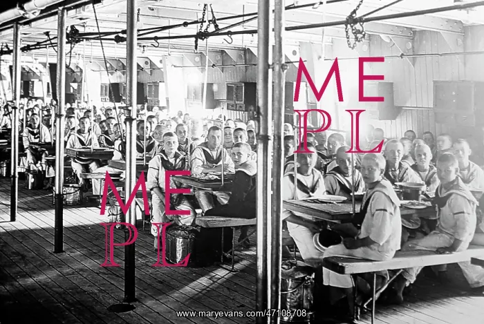  : Divisions at meals, Training Ship Exmouth, early 1900s