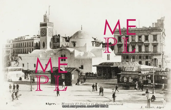 : Djemaa el-Djedid Mosque and Consulate Palace - Algiers : Djemaa el-Djedid Mosque and Consulate Palace - Algiers