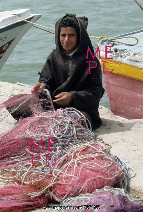 : Djerba fisherman with nets : Djerba fisherman with nets