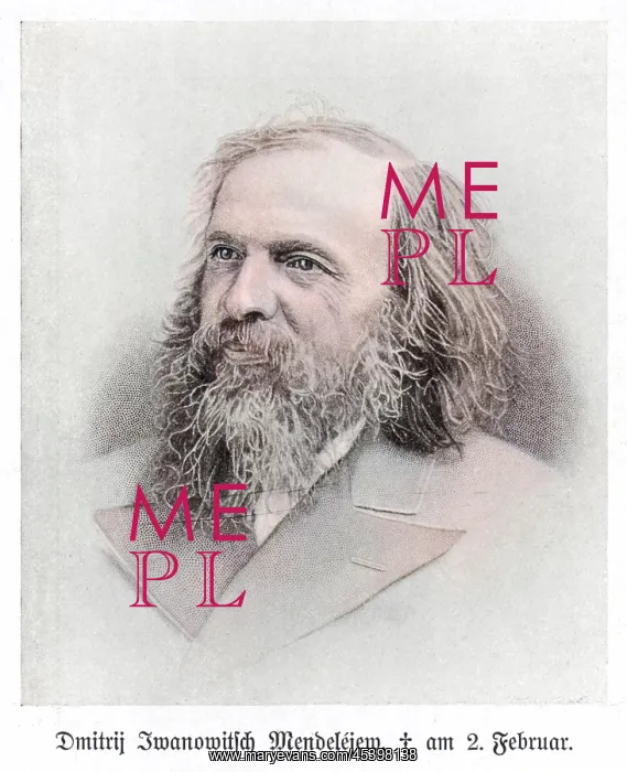 : Dmitri Ivanovich Mendeleyev : Dmitri Ivanovich Mendeleyev