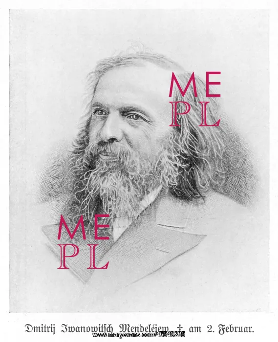  : Dmitri Ivanovich Mendeleyev