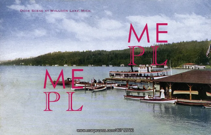  : Dock Scene - Walloon Lake, Michigan