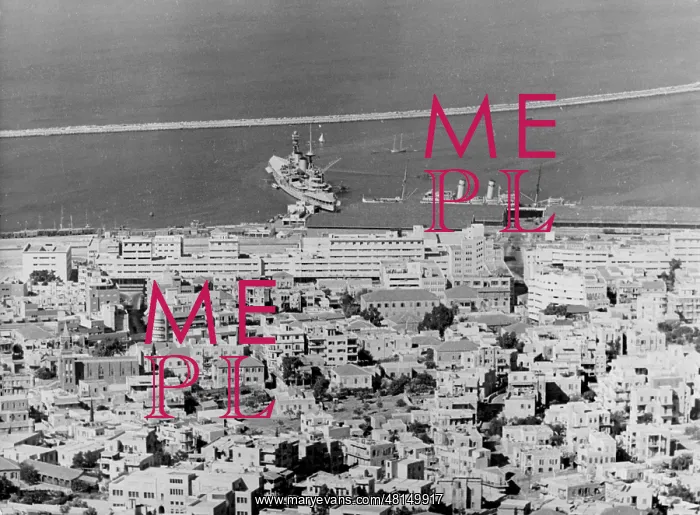 : Docks of Haifa, 1938 : Docks of Haifa, 1938