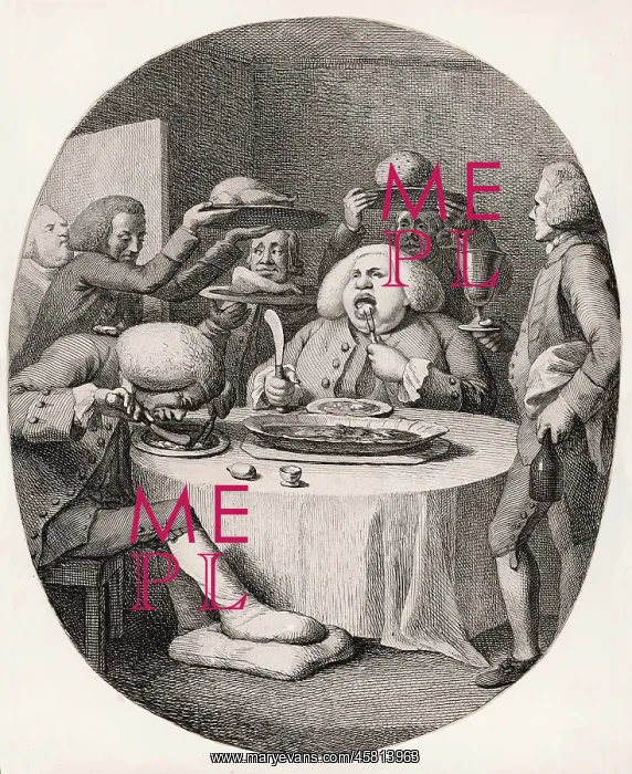 : Doctor Johnson Eating : Doctor Johnson Eating